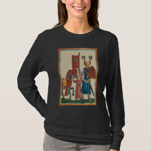 Ritter und Squire, mittelalterliche Kunst des 14.  T-Shirt