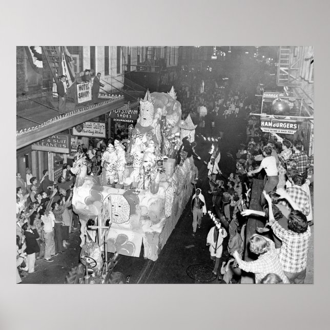 Ritter von Babylon New Orleans Mardigras 1955 Poster (Vorne)