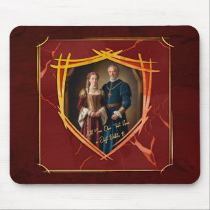 Ritter Wappen Mittelalterlich Retro-Geschenk Mousepad