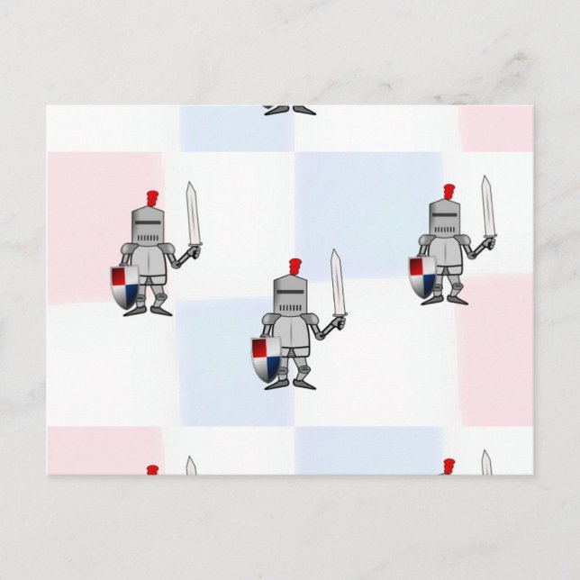 Ritterkrieger Postkarte (Vorderseite)