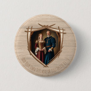 Rittermatte von Waffen Mittelalterliches Altes Vin Button