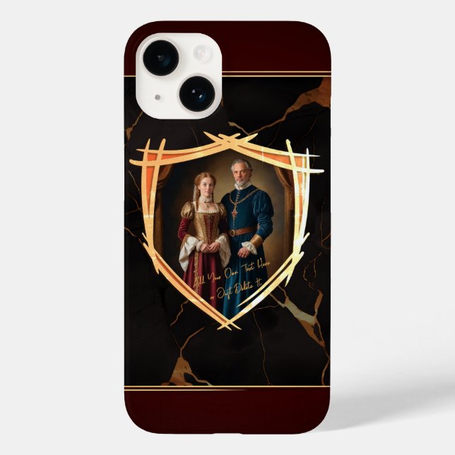 Rittermütze - mittelalterliches Geschenk Case-Mate iPhone 14 Hülle (Rückseite)