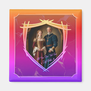 Rittermütze - mittelalterliches Geschenk Magnet