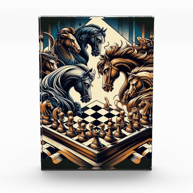 Ritterspiel - Schach trifft Fantasie Fotoblock (Vorderseite)