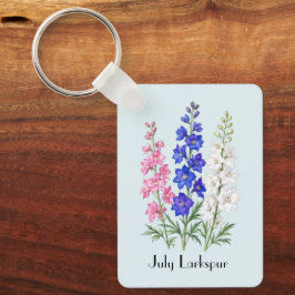 Ritterspornblumen im Juli Schlüsselanhänger