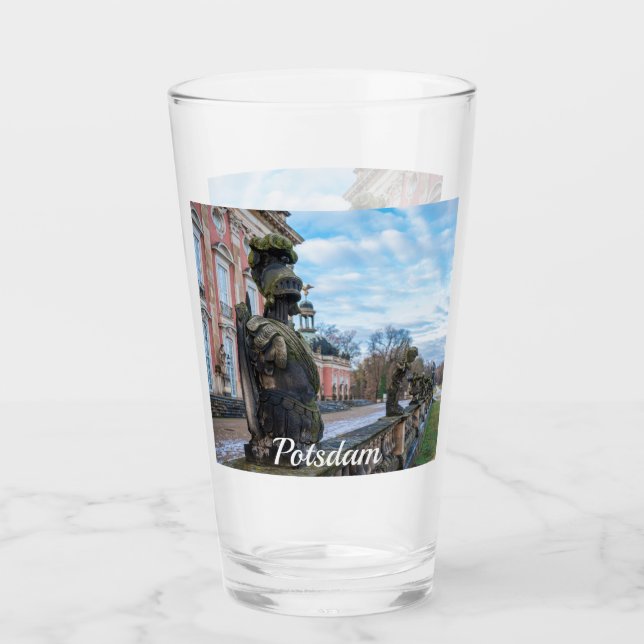 Ritterstatuen in Potsdam Glas (Vorderseite)