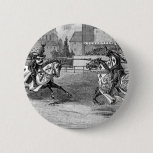 Ritterturnier im Mittelalter Button