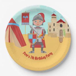 Ritterturnier im Mittelalter Geburtstagsparty Pappteller