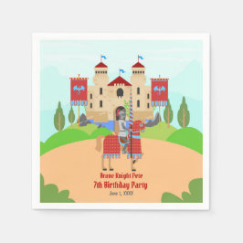 Ritterturnier im Mittelalter Geburtstagsparty Serviette
