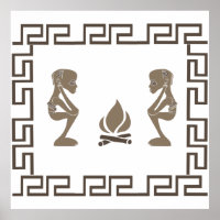 Ritual des afrikanischen Stammeskriegers