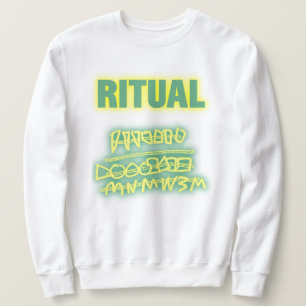 Ritual graffiti glühen sweatshirt