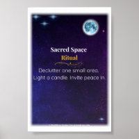 Rituel de l'espace sacré - Poster vertical imprimé