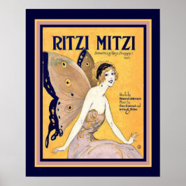 "Ritzi Mitzi" Art Deco Sheet Cover Print 16 x 20 Poster