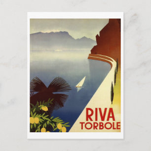 Riva Torbole, Gardasee, Italien, italienische Rivi Postkarte