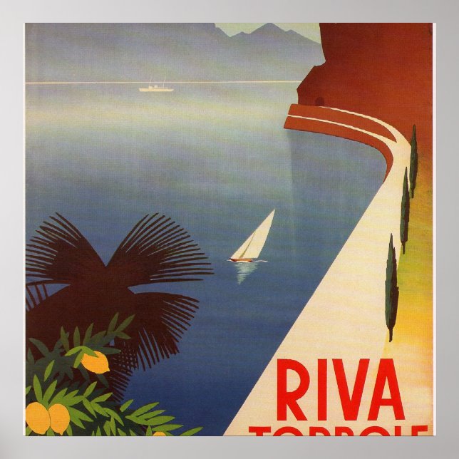 Riva Torbole, Gardasee Poster (Vorne)