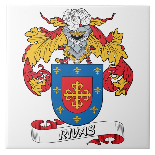 Rivas Familienwappen Fliese (Vorderseite)