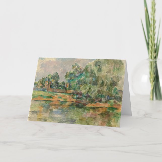 Rive par la carte de voeux vierge de Cezanne (Devant)