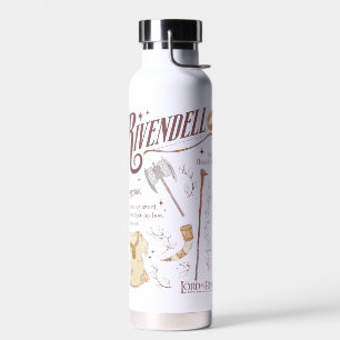 RIVENDELL™ Aquarell-Collage-Grafik Trinkflasche