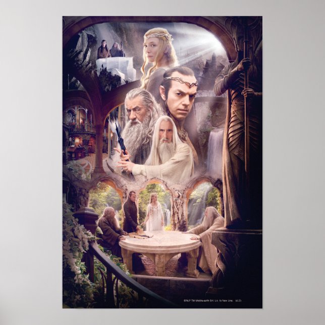 Rivendell Character Collage Poster (Vorne)