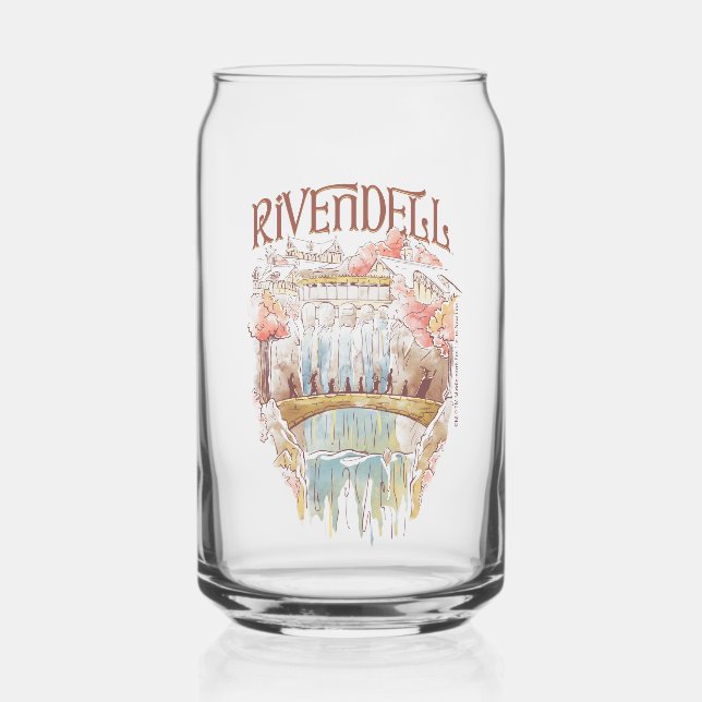 RIVENDELL™ Fellowship Wasserfarben-Illustration Dosenglas (Vorderseite)