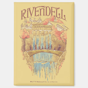 RIVENDELL™ Fellowship Wasserfarben-Illustration Magnet