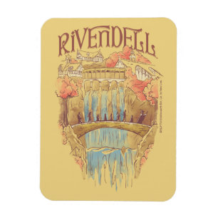 RIVENDELL™ Fellowship Wasserfarben-Illustration Magnet