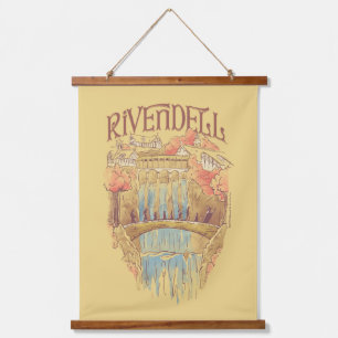 RIVENDELL™ Fellowship Wasserfarben-Illustration Wandteppich Mit Holzrahmen