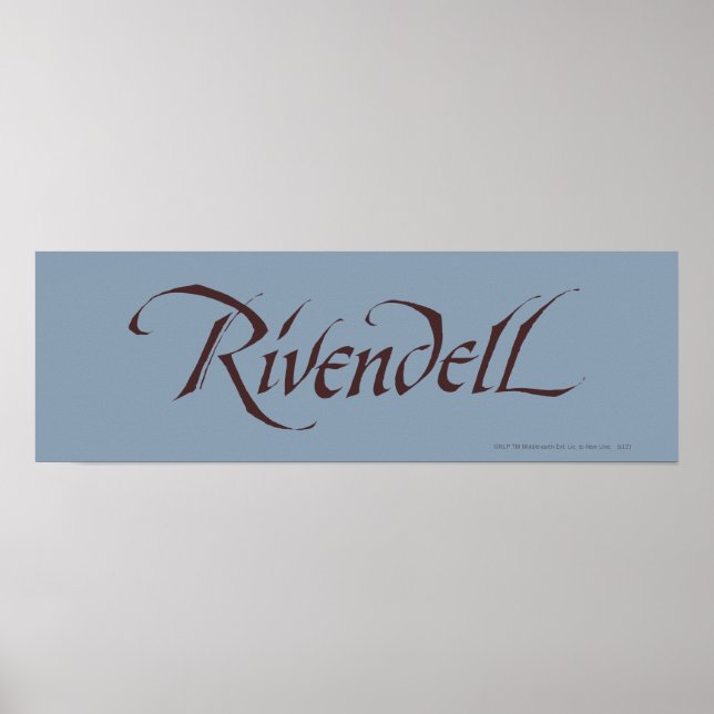 Rivendell Name Solid Poster (Vorne)