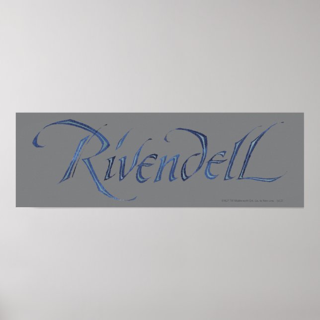 Rivendell Name Textured Poster (Vorne)