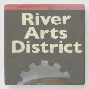 River Arts District Asheville, Asheville Untersetz Steinuntersetzer
