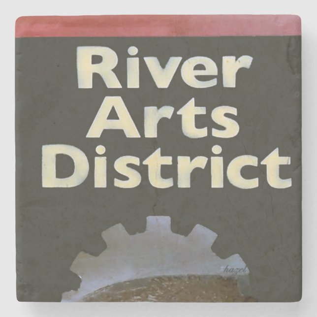 River Arts District Asheville, Asheville Untersetz Steinuntersetzer (Vorderseite)