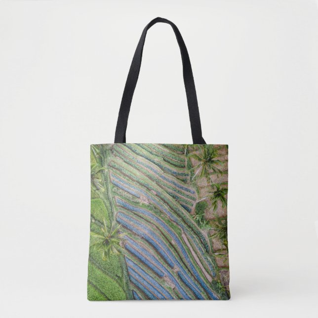 River between coconut trees painting tasche (Vorderseite)