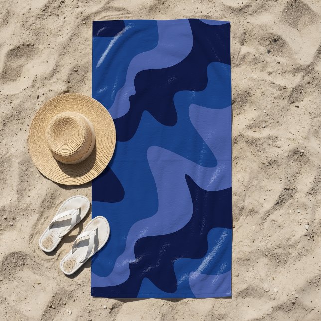 River Breeze Navy Blue Strandtuch (Von Creator hochgeladen)