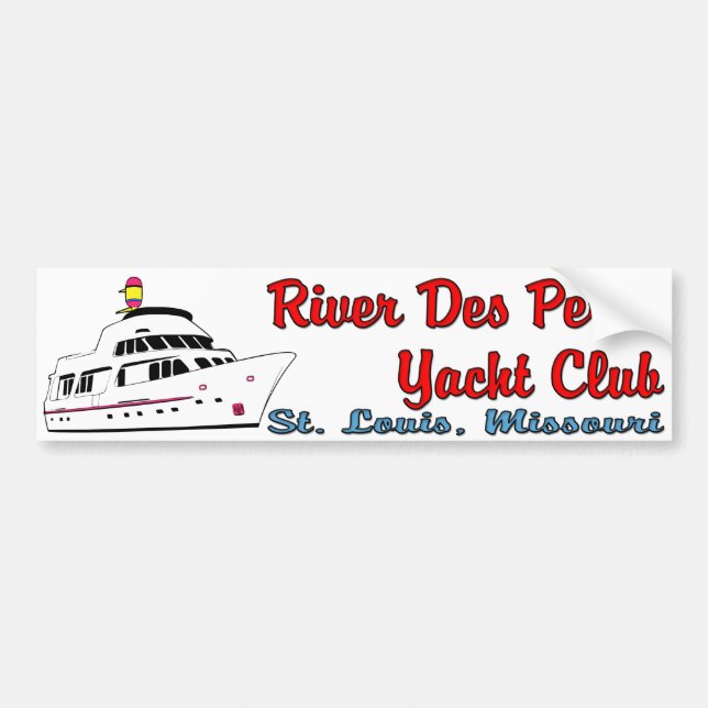 River Des Peres Yacht Club Autoaufkleber (Vorne)