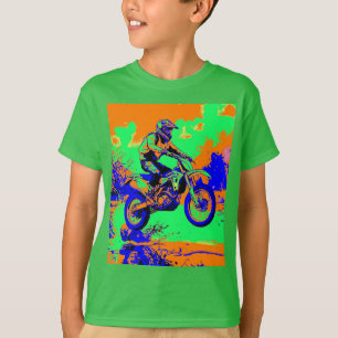 River Hopping - Motocross Rider T-Shirt
