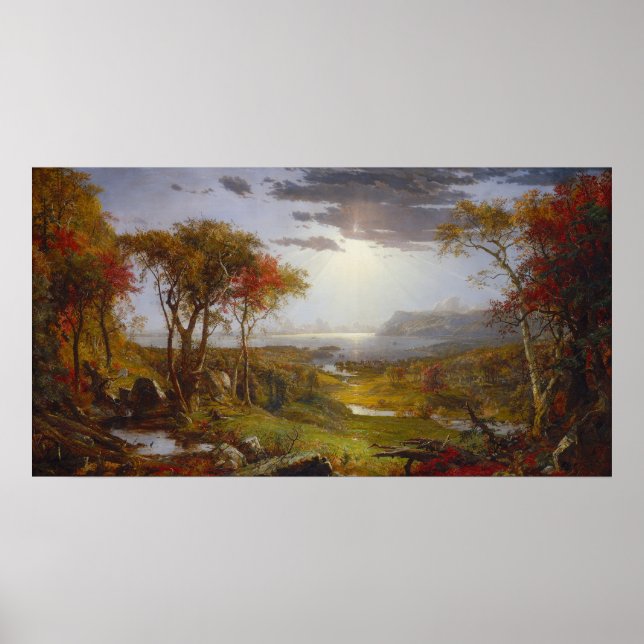 River Hudson - Jasper F. Cropsey Fine Art Poster (Vorne)