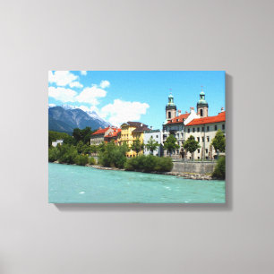 River Inn in Innsbruck Leinwanddruck