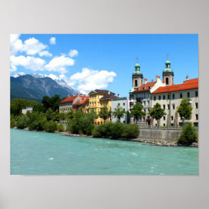 River Inn in Innsbruck Poster