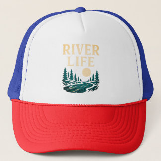 River Is Life Trucker Chapeau - Casquette inspiré