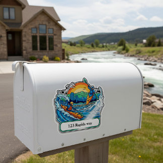 River Kayakers mailbox address sticker
