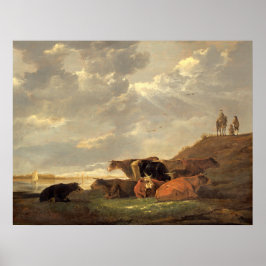 River Landscape - Aelbert Cuyp Fine Art Poster