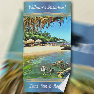 River Meets Ocean Paradise & Beer 0330 Strandtuch