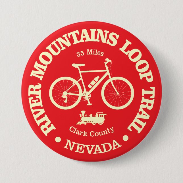 River Mountains Loop Trail (Radfahren) Button (Vorderseite)