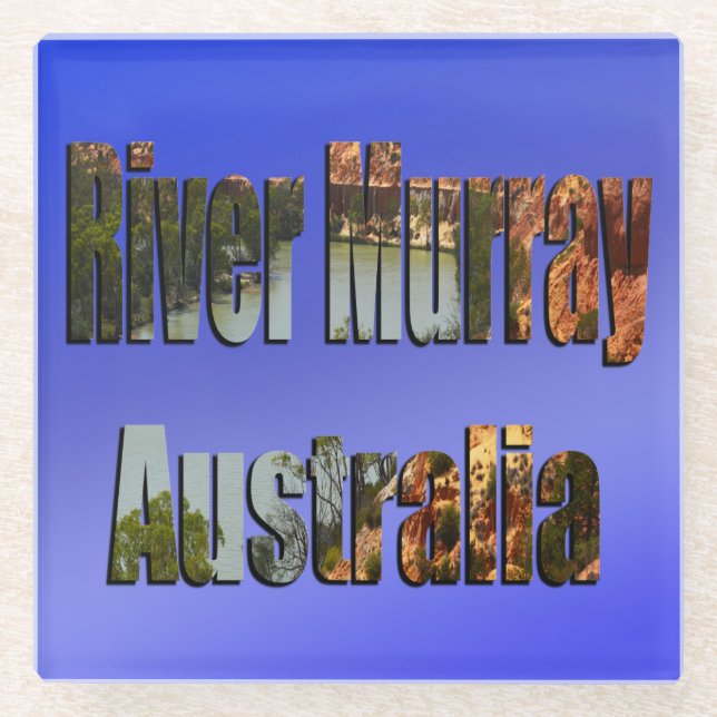 River Murray Australia Picture Logo, Glasuntersetzer (Vorderseite)