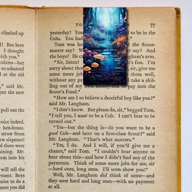 River Mushrooms Folding Lesezeichens Bookmarkers Visitenkarten (Von Creator hochgeladen)