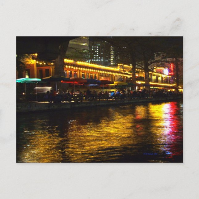 River Night Life Postkarte (Vorderseite)