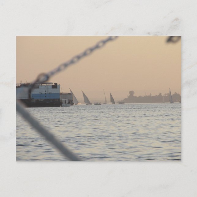 River Nile Sunset - Ägypten Postkarte (Vorderseite)