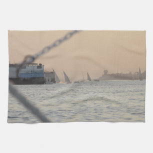 River Nile Sunset - Ägypten Teetuch Geschirrtuch