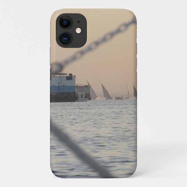 River Nile Sunset iPhone Case (Rückseite)