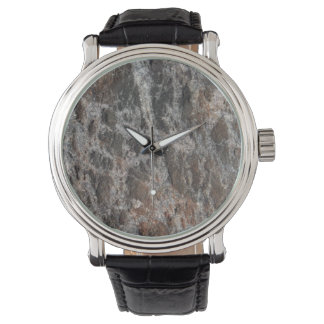 River Rock Textured Nature Stone Armbanduhr